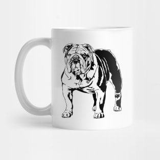 Funny Proud British Bulldog dog portrait Mug